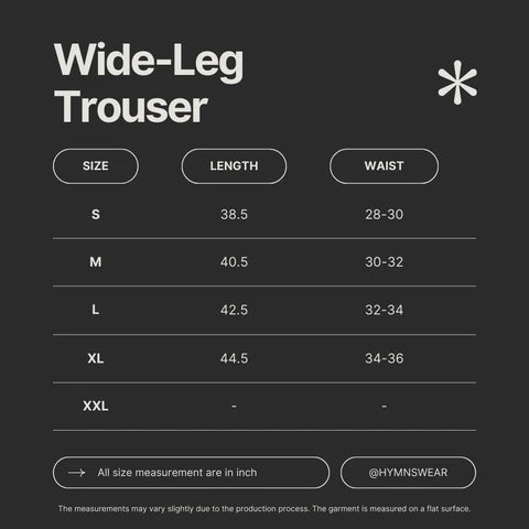 Size chart for SHADOW CASTLE EDITION