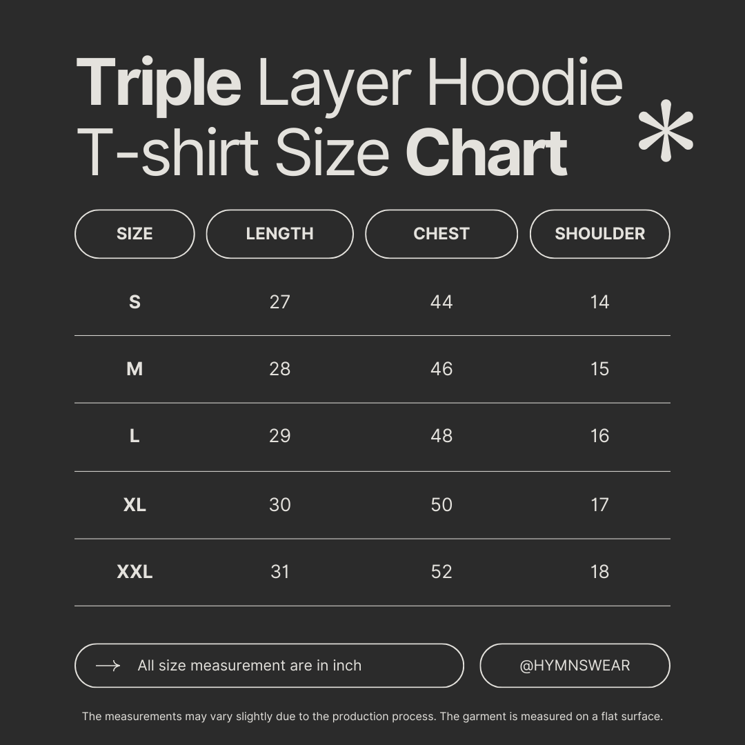 Size chart for THUNDERSTRIKE