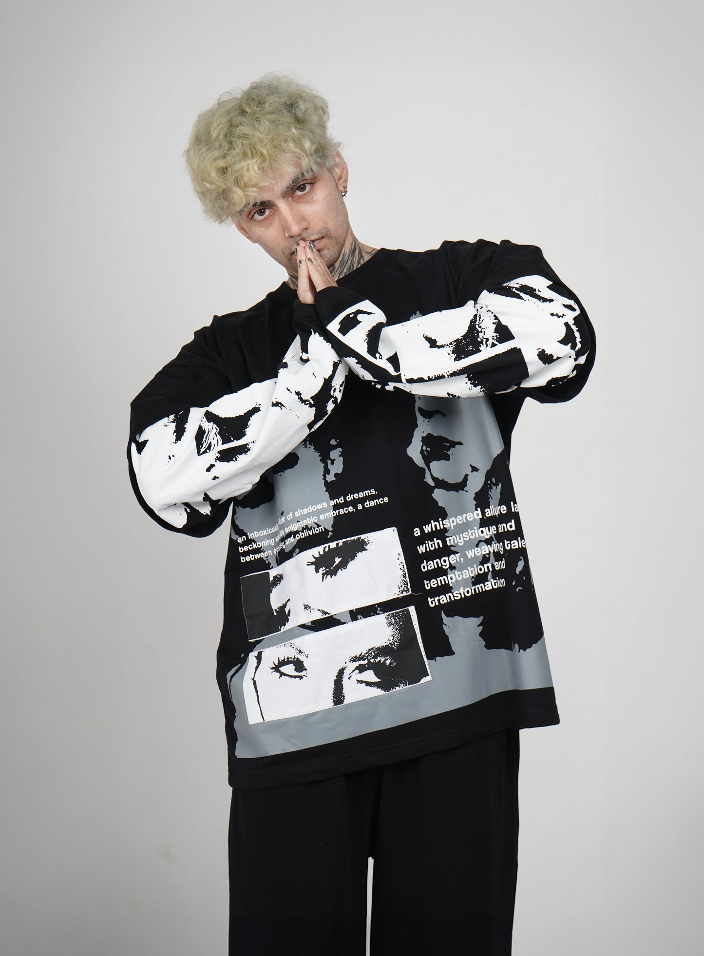 ELIXIR OF SHADOW EDITION / BOXY DOUBLE SLEEVE SWEATSHIRT - Hymns Wear