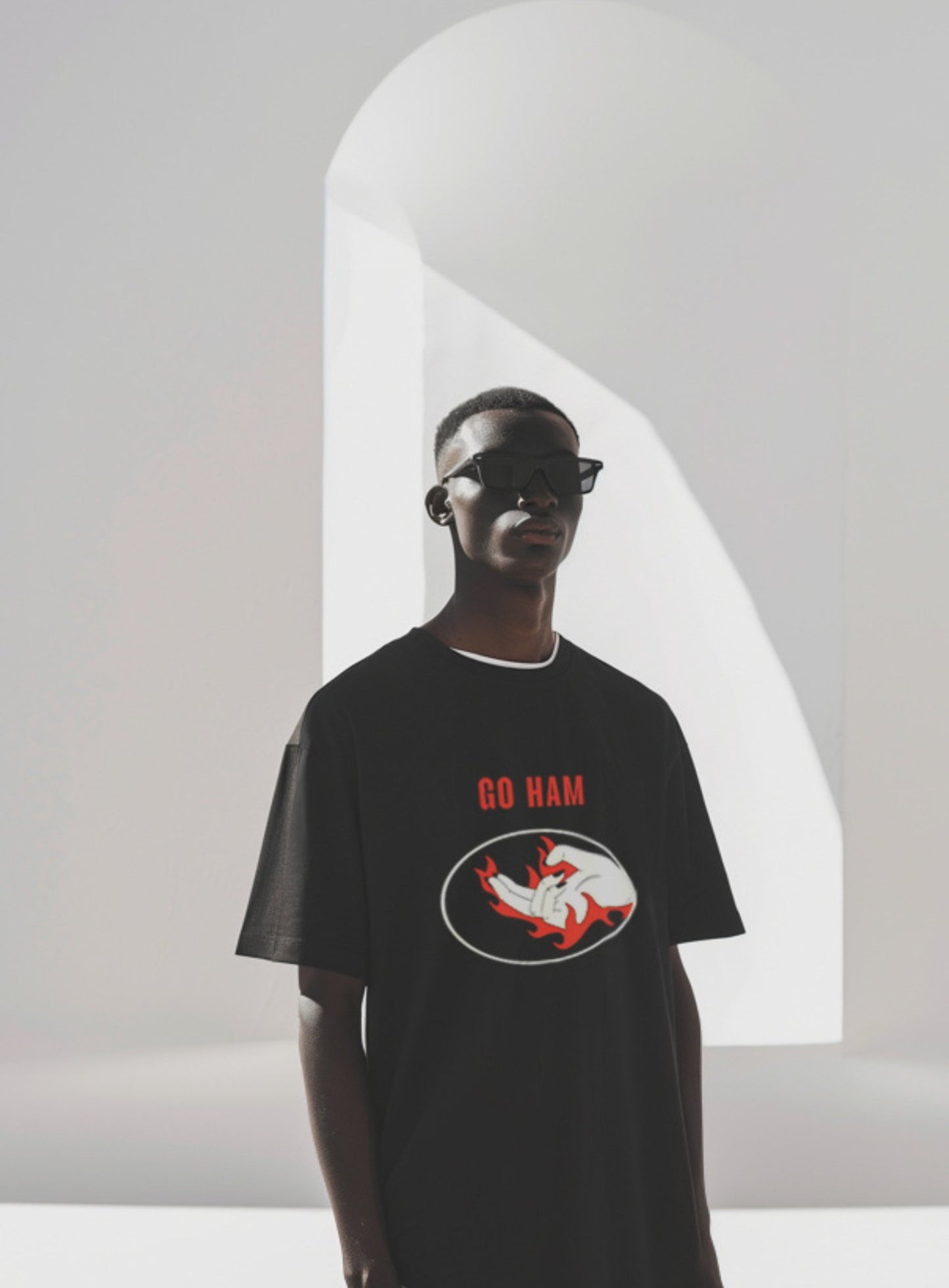 GO HAM Flame Edition / OVERSIZED T-SHIRT - Hymns Wear