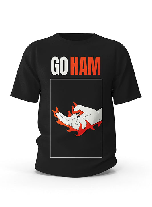 GO HAM Flame Edition / OVERSIZED T-SHIRT - Hymns Wear