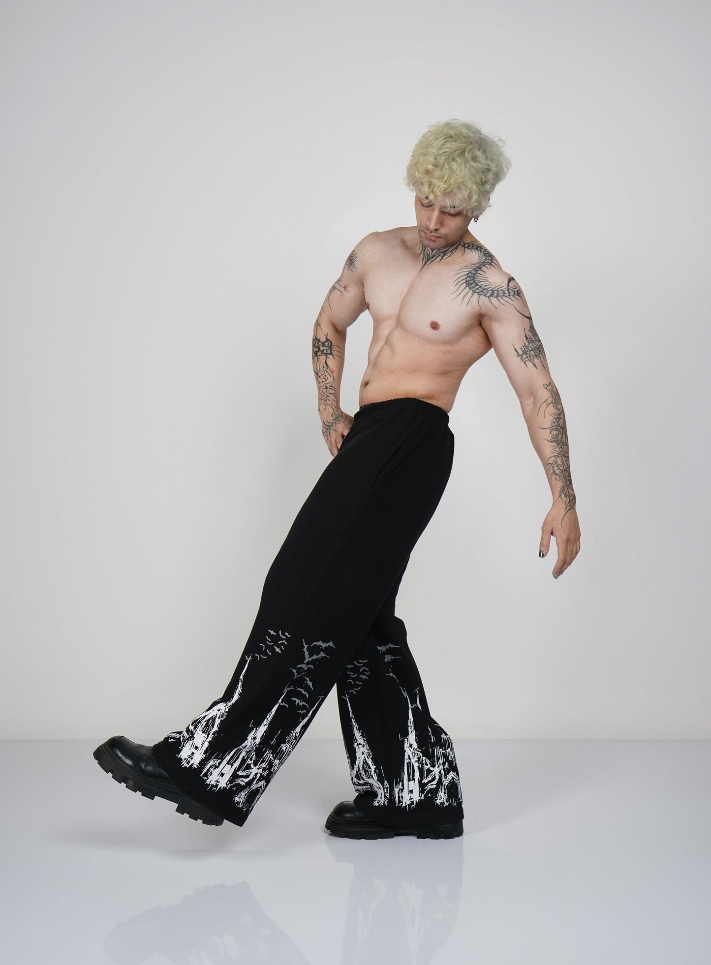 SHADOW CASTLE EDITION / WIDE - LEG TROUSER - Hymns Wear