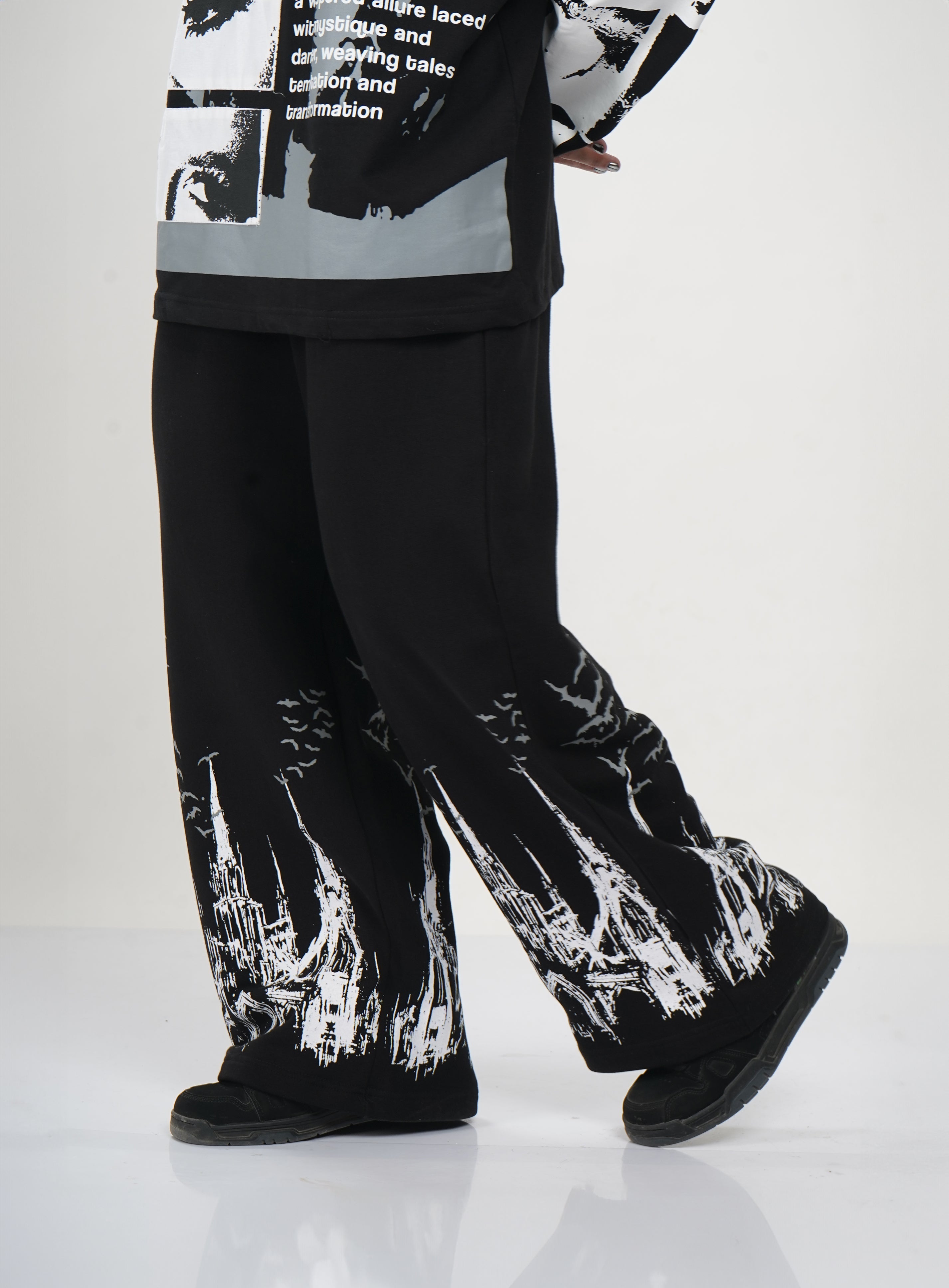 SHADOW CASTLE EDITION / WIDE - LEG TROUSER - Hymns Wear