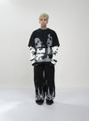 SHADOW EDITION SET / BOXY SWEATSHIRT & WIDE - LEG TROUSER - Hymns Wear